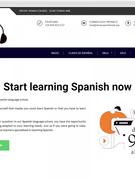 STUDY SPANISH WEB pantallazo